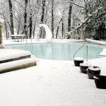 pool in winter