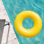 Flotation Device in Pool for Pool Opening